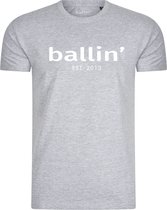 Ballin Est. 2013 - Heren Tee SS Regular Fit Shirt - Grijs - Maat XXL