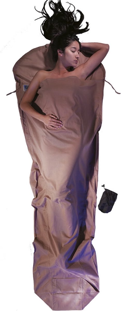 Cocoon Mummyliner - Lakenzak - Egyptisch Katoen - Khaki