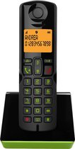 Huistelefoon S280 Dect Senioren telefoon voor de vaste lijn Zwart/Groen met blokkeren ongewenste beller en nummerherkenning