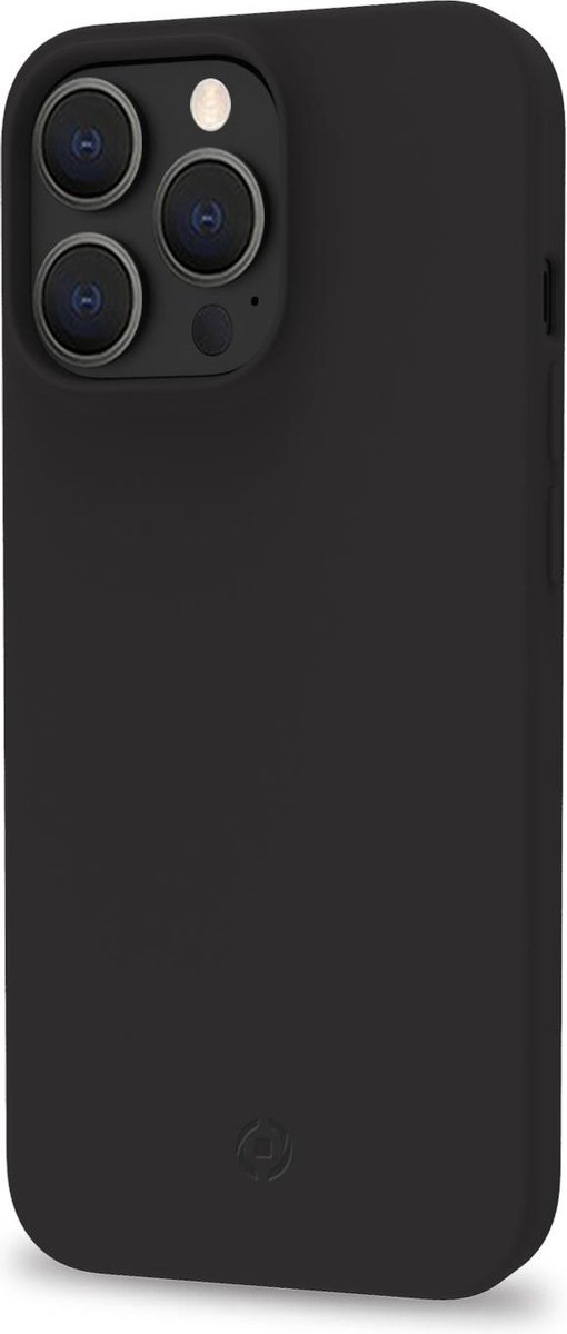 Celly Planet Siliconen hoesje - Geschikt voor Apple iPhone 14 Pro Max - Recycled TPU Back Cover - Zwart