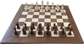 Échiquier - Jeu d'échecs - Jeu d'échecs - Complet avec pièces d'échecs en bois - Groot échiquier - Jeu de société - Adultes - Echecs - Chess - 40 x 40 cm - Cadeaux Vaderdag