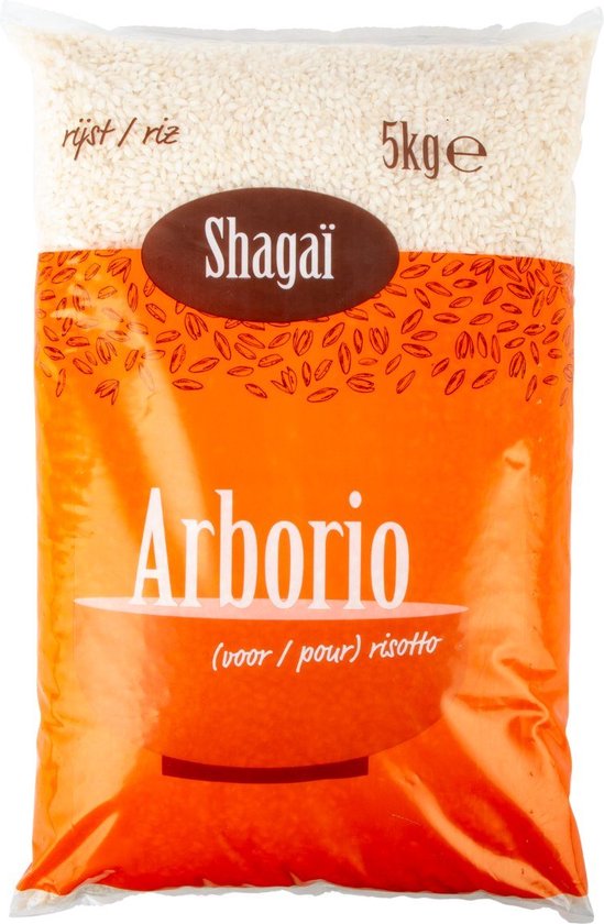 Shagaï Rijst arborio risotto Zak 5 kilo bol
