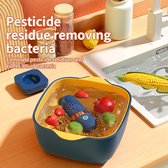 CNL Sight Groente Purifier-Draagbare -pesticiden verwijderen-Desinfecterende Capsule Vorm Voedsel Purifier -keukenmachineaccessoires-Huishoudelijke Sterilisatie Groente Wasmachine- Blauw