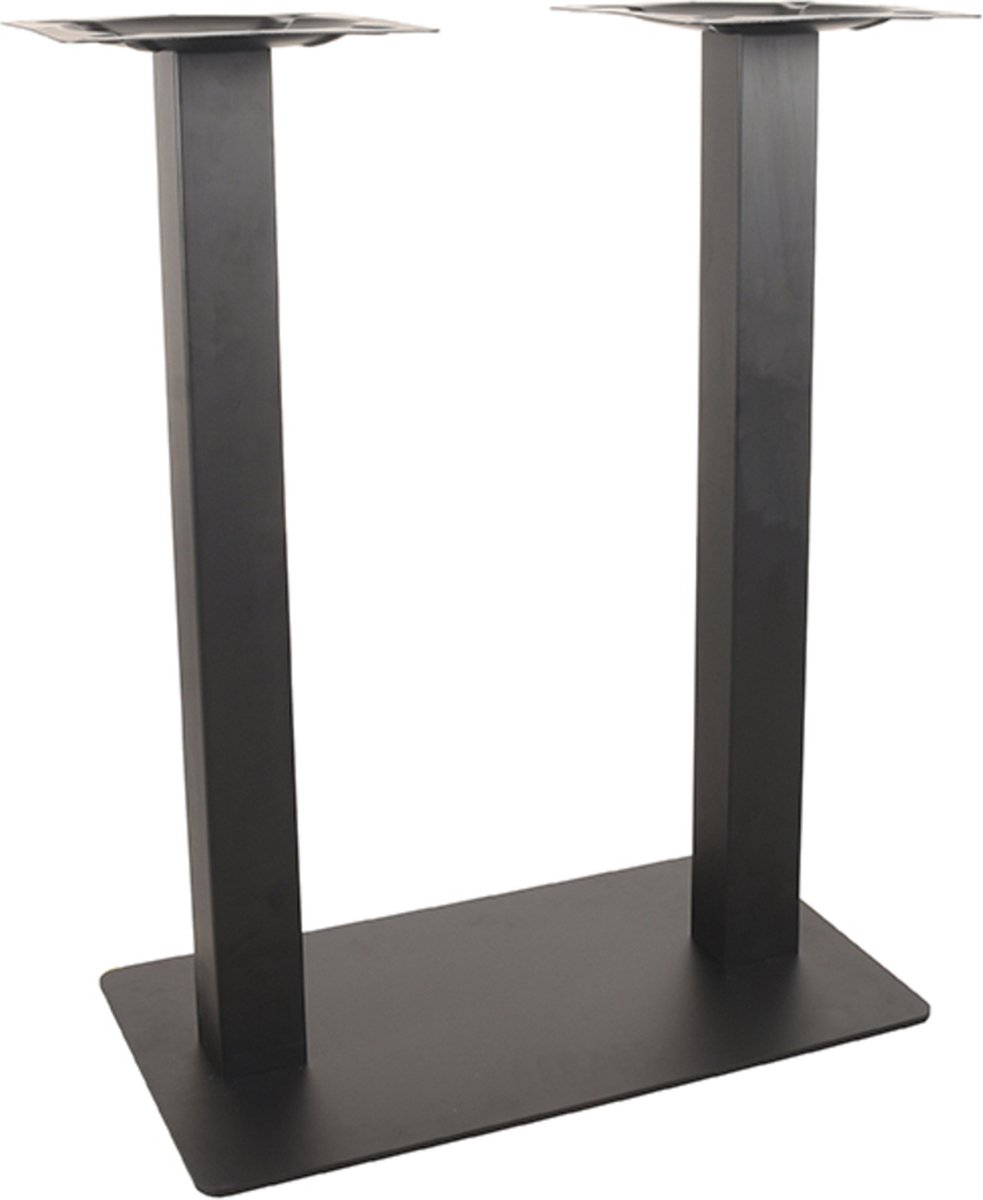 LABEL51 Bartafel Tafelpoot Dubbel - Zwart - Metaal 92 cm