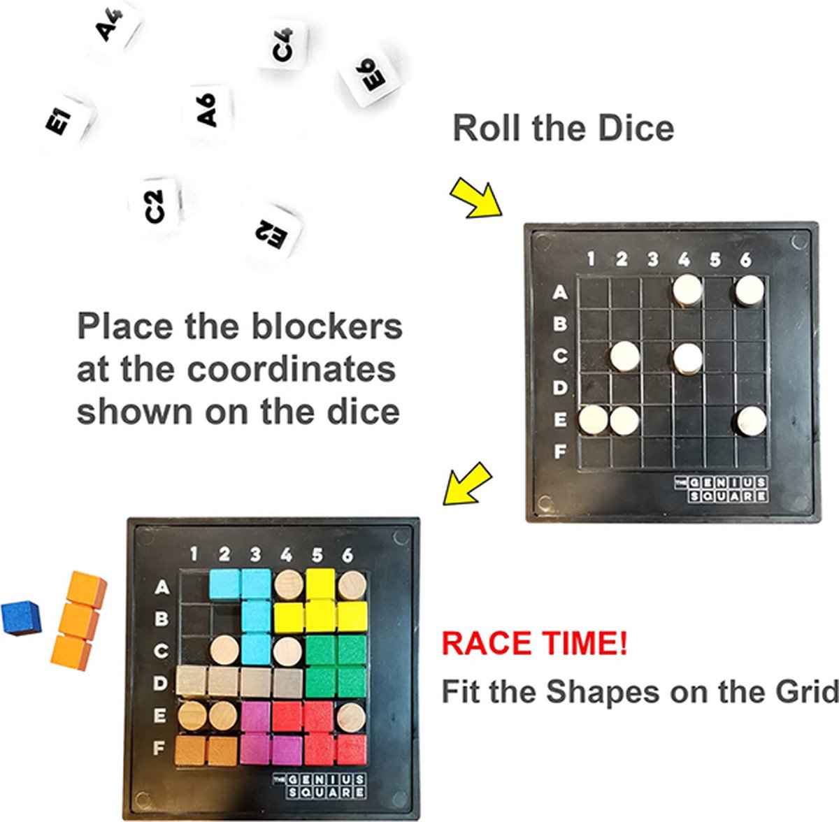 SmartGames Genius Square - Snel & Strategisch Denkspel