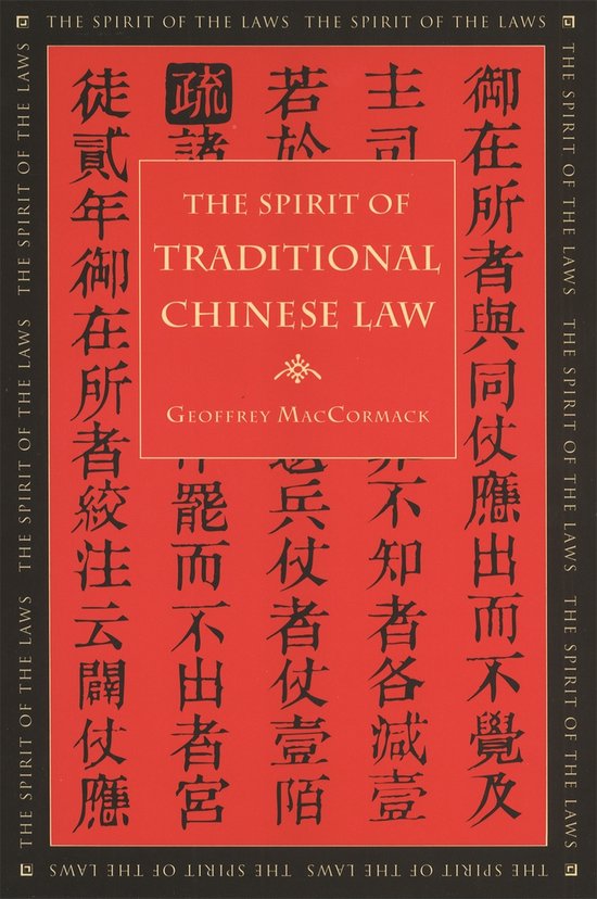 The Spirit of Traditional Chinese Law - cover