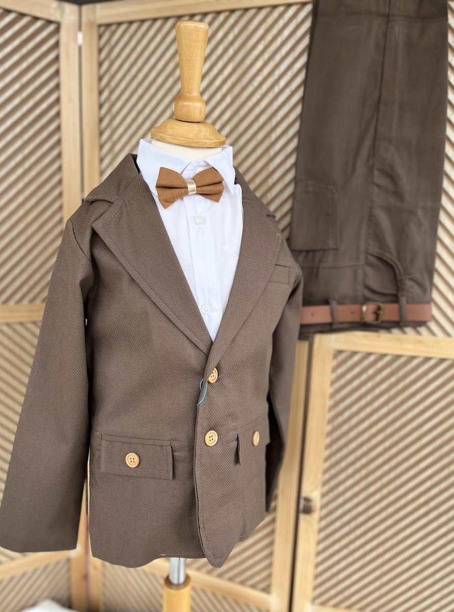 4 Stücke marineblauer Jungen Anzug Set, inklusive Frack, Smoking, Pageboy Outfit, Hochzeitsanzug