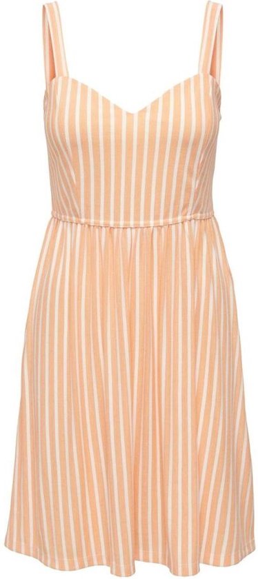 Only Sharon S/l Dress Orange Chiffon ORANJE S