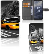 Beschermhoesje Nokia G60 Telefoon Hoesje New York Taxi
