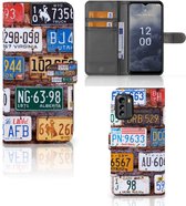 Wallet Book Case Nokia G60 GSM Hoesje Kentekenplaten