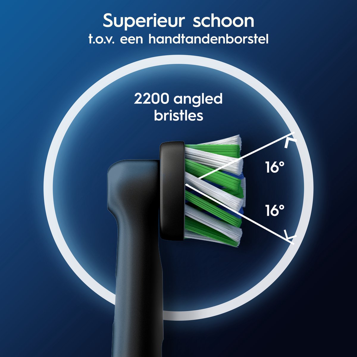 Oral-B Cross Action - Opzetborstels Zwart thumbnail 3