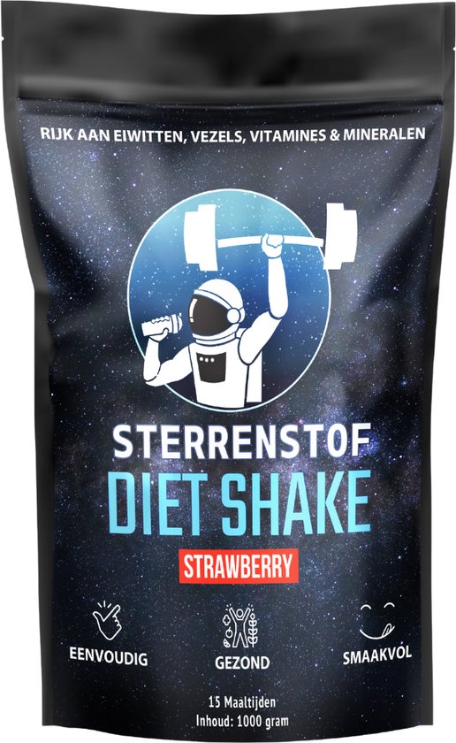 Sterrenstof Diet Shake - Maaltijdshake - Aardbei - Afvallen - 15 maaltijden