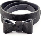 Kidzzbelts Meisjesriem JeansTaillekinderriemSmalle 1707 - Zwart - 85 cm