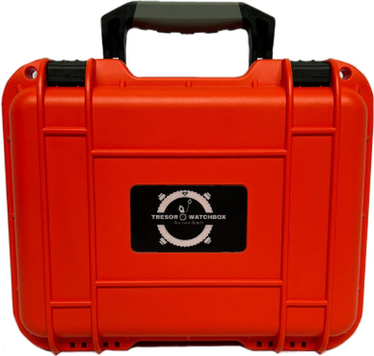 Tresor Watchbox - Rode Horlogekoffer - Transportkoffer voor maximaal 6 horloges - Rood - Reiskoffer - Waterdicht - Afsluitbaar - Perfect voor reizen - Extreem beschermd - Sieradenkoffer