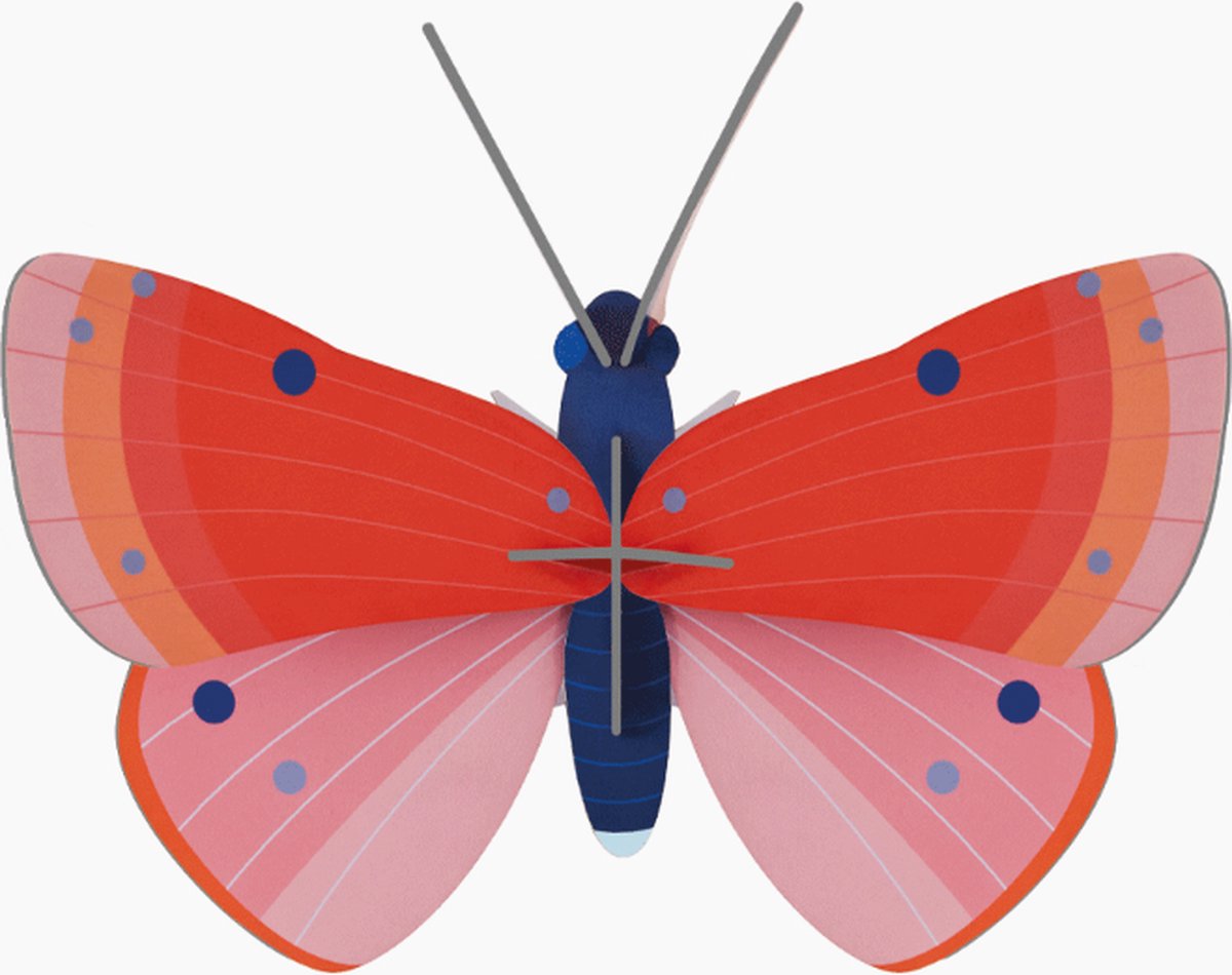 Studio Roof wanddecoratie Speckled Copper butterfly