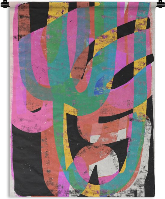 Foto: Wandkleed schotse hooglanders wollige schotse hooglander wandkleed katoen 120x90 cm wandtapijt met foto