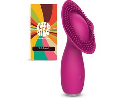 PureVibe® SoftSwirl Unieke Clitoris Massager en Stimulator - Vibrator - Vibrators voor Vrouwen - Fluisterstil & Discreet - Erotiek Sex Toys voor koppels - Vibromasseur Homme & Femme - Roze