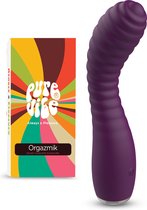 PureVibe® Orgazmik Dikke Geribbelde G-Spot Vibrator - Vibrators voor Vrouwen - Erotiek - Stimulator - Sex Toys voor koppels - Paars