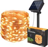 Happy Goods - Solar Tuinverlichting - 200 LED - Buitenverlichting - 20 m - op Zonneenergie - Lichtsnoer Buiten - Fairy Lights - Lichtslinger
