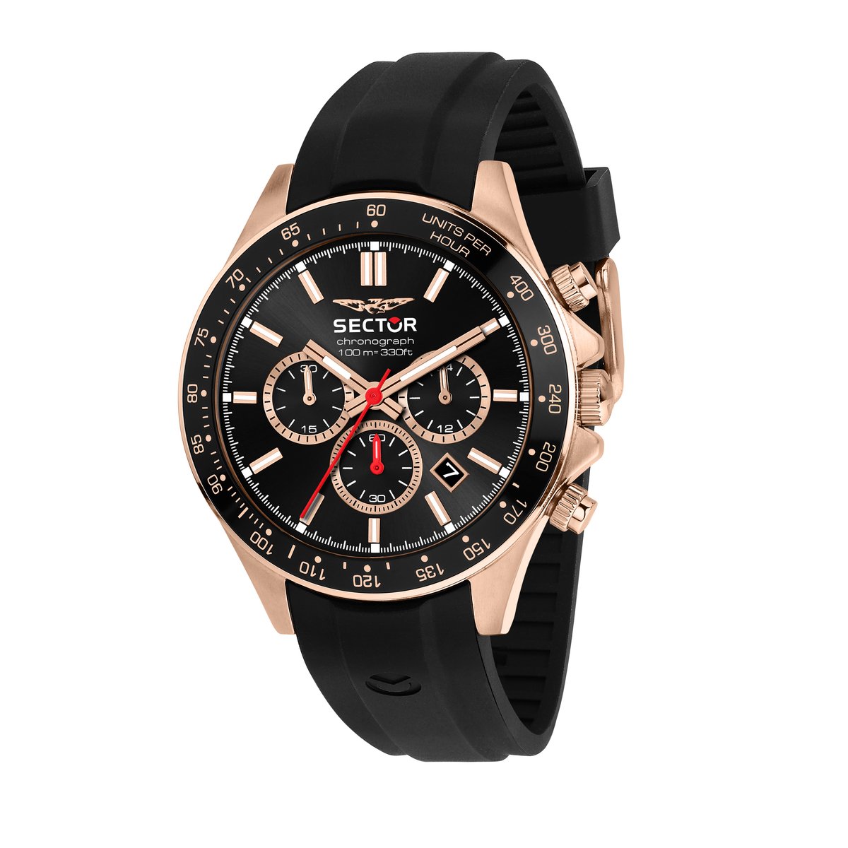 Sector - 230 - R3271661029 - Chronograaf - 43 MM - heren - horloge - staal