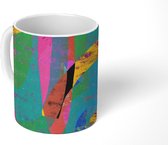 Mug - Tasse à café - Abstrait - Couleurs - Rose - Vert - Art - Mugs - 350  ML - Tasse 