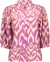 Geisha Blouse Blouse Ikat Print 33462 20 Cassis/sand Combi Dames Maat - XS