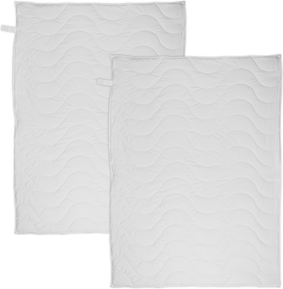 4 seizoenen dekbed - Oeko-Tex Standard 100 - polyester - zacht winter- en zomerdekbed - 155 x 220 cm - wit thumbnail 5