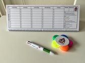 Leslokaal Antverpia - Luxe A3 huiswerkplanner voor op jouw bureau - kantoor en school - weekplanner - huiswerkplanner- proefwerkplanner - bureauplanner