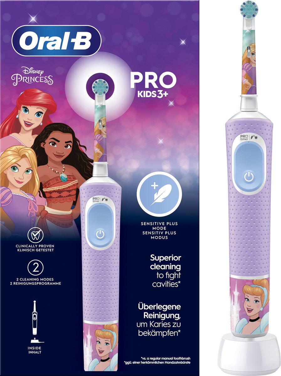 Oral-B Pro Kids - Princess - Elektrische Tandenborstel - Ontworpen Door Braun - Oral B