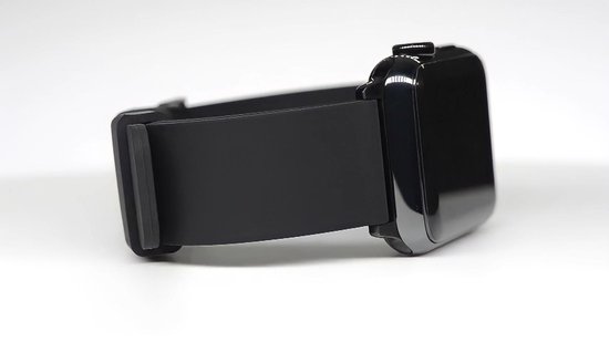 Siliconen Horlogebandje 18MM - Heren en dames - Zwart - SEVEND®