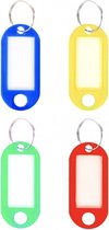 Porte-clés - 10 pièces - Porte-clés de différentes couleurs - Porte-clés porte-clés - Séparateur de clés - Porte-noms - Organiser les clés - Porte-clés - Porte-clés - Porte-clés - Pliable - Étiquettes à bagages - Étiquette de voyage - Porte-clés