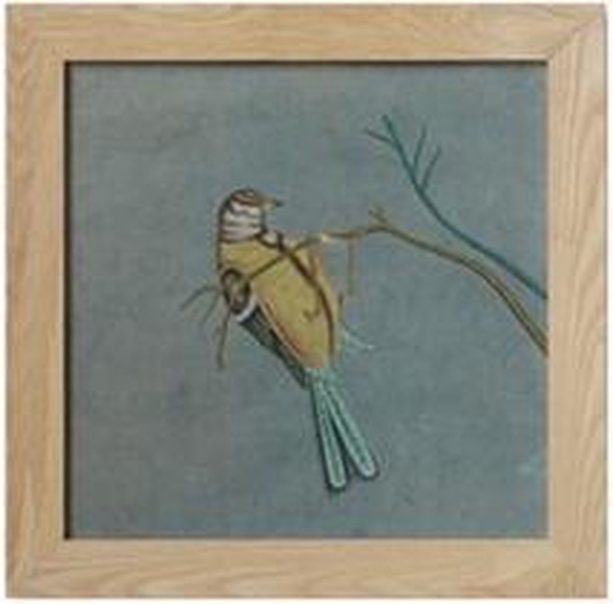 Fine Asianliving Schilderij Vogel Op Tak
