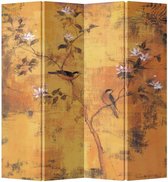 Fine Asianliving Kamerscherm Scheidingswand 4 Panelen Vintage Bloesems L160xH180cm