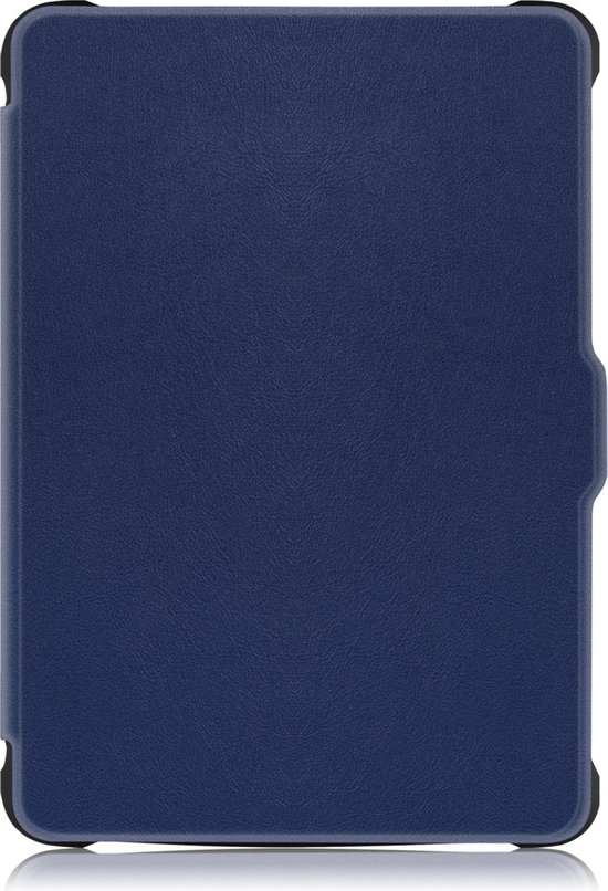 Hoes Geschikt voor Kobo Clara HD Hoesje Bookcase Cover Hoes - Hoesje Geschikt voor Kobo Clara HD Hoes Cover Case - Donkerblauw van Merkloos — afbeelding 3