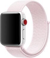 Sport loop Geschikt voor Apple watch bandje 42mm / 44mm - Zacht roze - Geschikt voor Apple watch bandjes