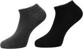 Boru Bamboe Sokken Short - Grijs - 3 x 2-pack - 40/46