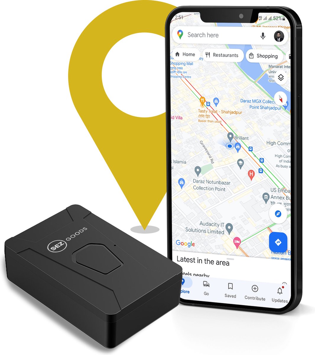 Mini GPS Tracker Kind Inclusief Gratis Simkaart & App Zonder