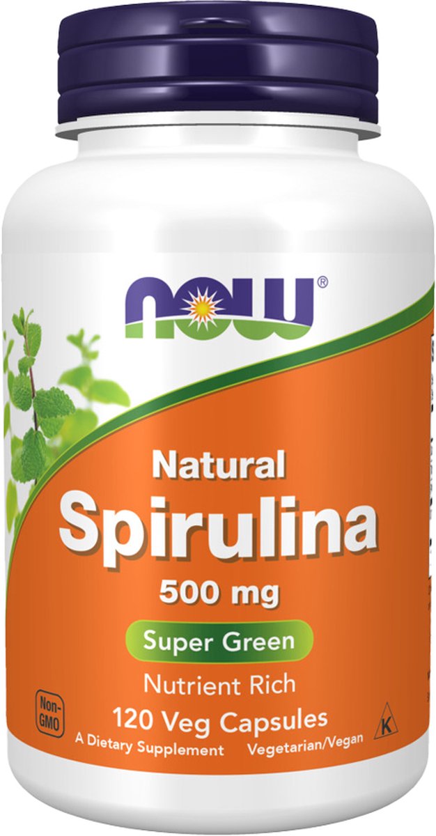 Goedkoopste NOW Foods - Spirulina Natural 500mg 120v-caps