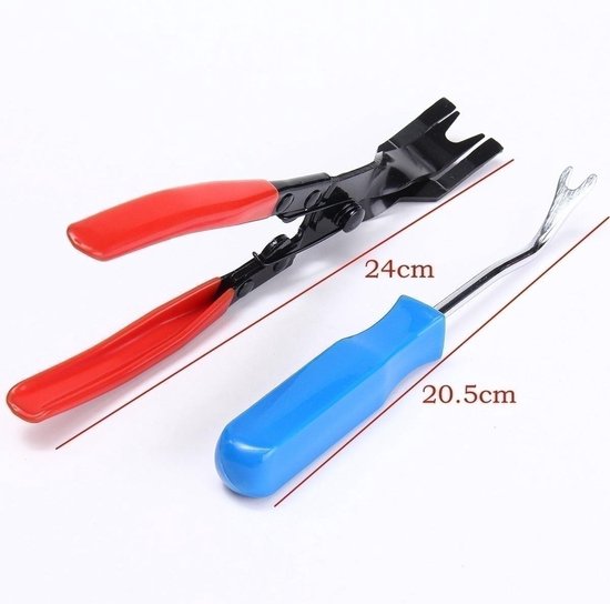 Car Door Card Panel Trim bekleding Remover & Clip Removal Tangen Pry Tool Set bol
