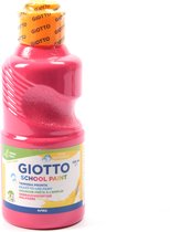 Tempera Schoolverf Junior van Giotto Magenta 250ml - Uitwasbare en Niet-toxische Schoolverf voor Kinderen