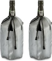 Seau à vin/rafraîchisseur de bouteille/étui réfrigérant - 2x - pour bouteilles - vin/eau/champagne - 25 cm