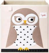 3 Sprouts - Storage Box - White Owl