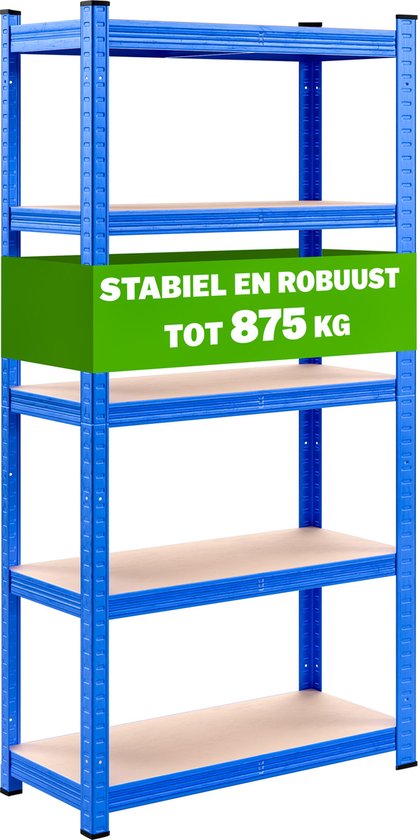 Rack de stockage en métal jusqu'à 875 kg bleu