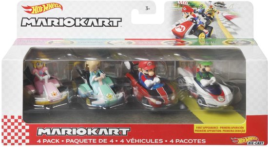 HOT WHEELS MARIOKART 4-pack