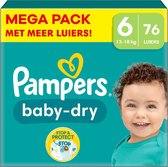 Pampers - Baby Dry - Maat 6 - Mega Pack - 76 luiers