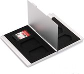 Yes In Lab - 6-in-1 Ultra-Compacte Aluminium Game Card Case geschikt voor Nintendo Switch - Zilver - Kaarthouder - Premium Metalen Opbergdoos voor Speelkaarten - Beschermhoes - 6-slot kaart opslag - Opbergen - Game Etui - Accessoire