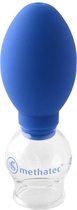 Professionele massage glas cup voor cupping met regelbare zuigkracht 2 kleps vacuumpomp 4 cm