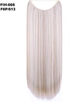 Wire hair extensions straight bruin / blond - F6P/613