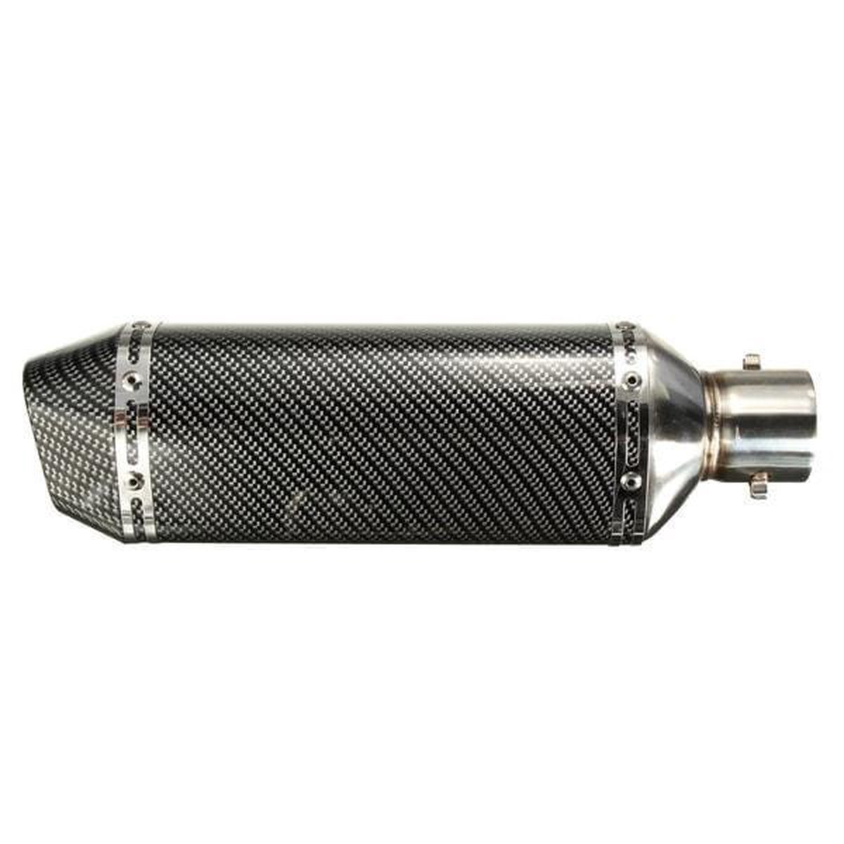 Vanwoke Système D'échappement Moto Universelle 38-51mm avec amovible DB Killer, Silencieux Moto pour Yamaha Suzuki, Sport motos, VTT et Scooters Vanwoke Système D'échappement Moto Universelle 38-51mm avec amovible DB Killer, Silencieux Moto pour Yamaha Suzuki, Sport motos, VTT et Scooters