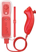 Télécommande Thredo + Nunchuk pour Nintendo Wii / Wii U (Motion Plus) - Rouge